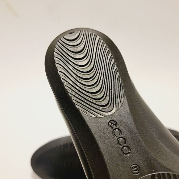 Ecco Touch Ballerina 2 Snake Embossed Ballet Flats Black Leather SlipOn 6.5 NWOB - Picture 10 of 13